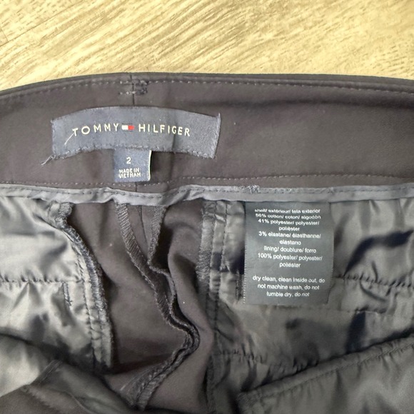 Tommy Hilfiger Women's Black Dress Pants Striped Waist Size 2 Career - Picture 2 of 10